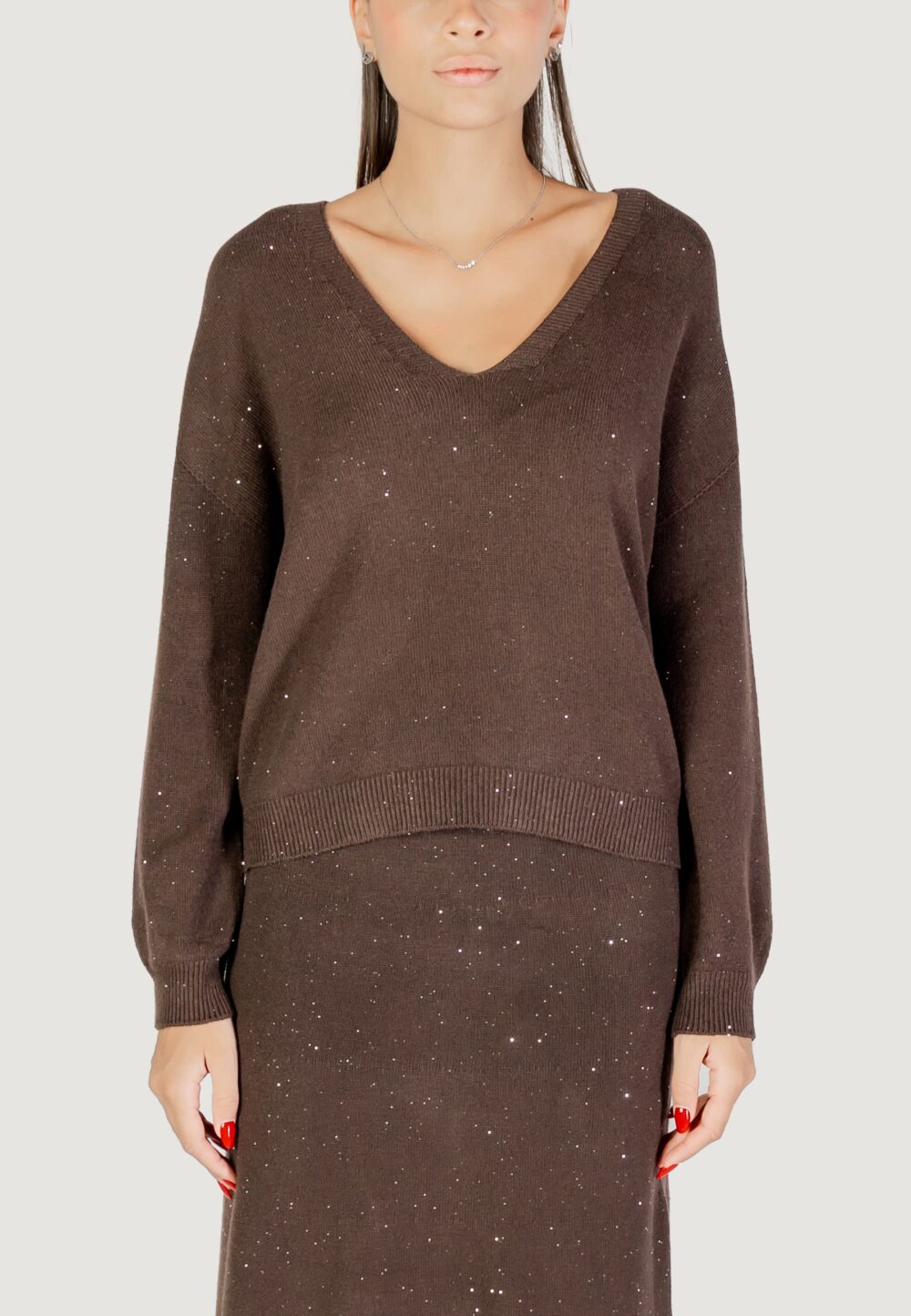Maglia Liu-Jo MAGLIA CHIUSA M/L Cioccolato - Foto 1