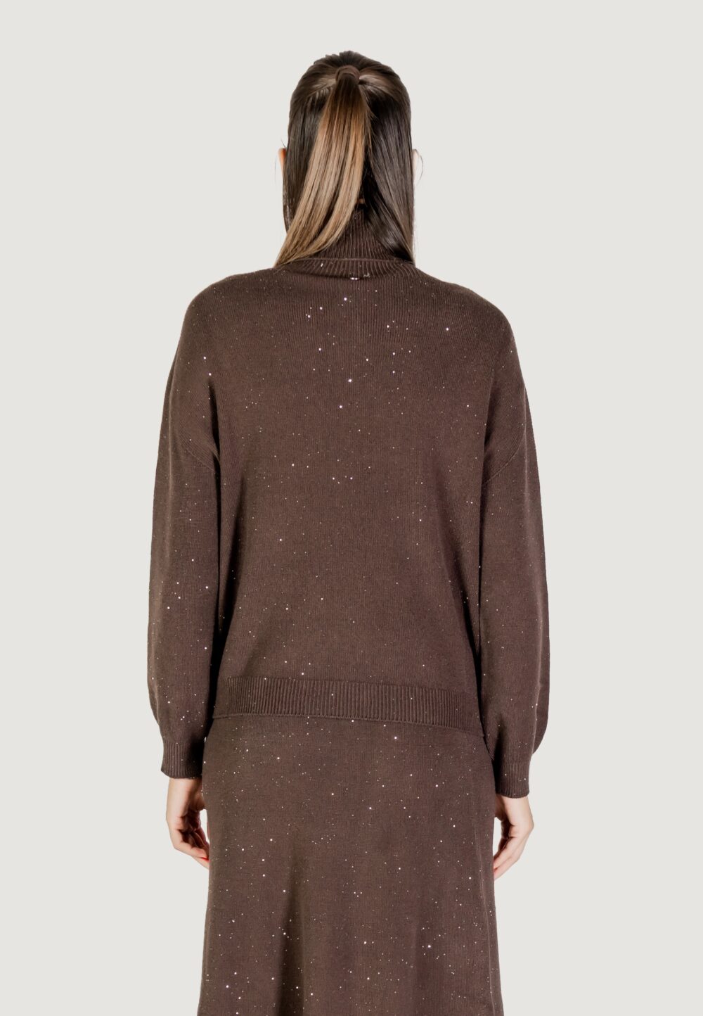 Maglia Liu-Jo MAGLIA CHIUSA M/L Cioccolato - Foto 5