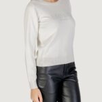 Maglia Liu-Jo ECS MAGLIA CHIUSA M/L Latte - Foto 3