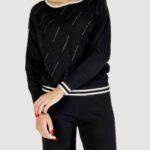 Maglia Liu-Jo ECS MAGLIA CHIUSA M/L Nero - Bianco - Foto 1