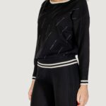 Maglia Liu-Jo ECS MAGLIA CHIUSA M/L Nero - Bianco - Foto 3