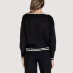 Maglia Liu-Jo ECS MAGLIA CHIUSA M/L Nero - Bianco - Foto 4