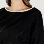 Maglia Liu-Jo ECS MAGLIA CHIUSA M/L Nero - Bianco - Foto 5