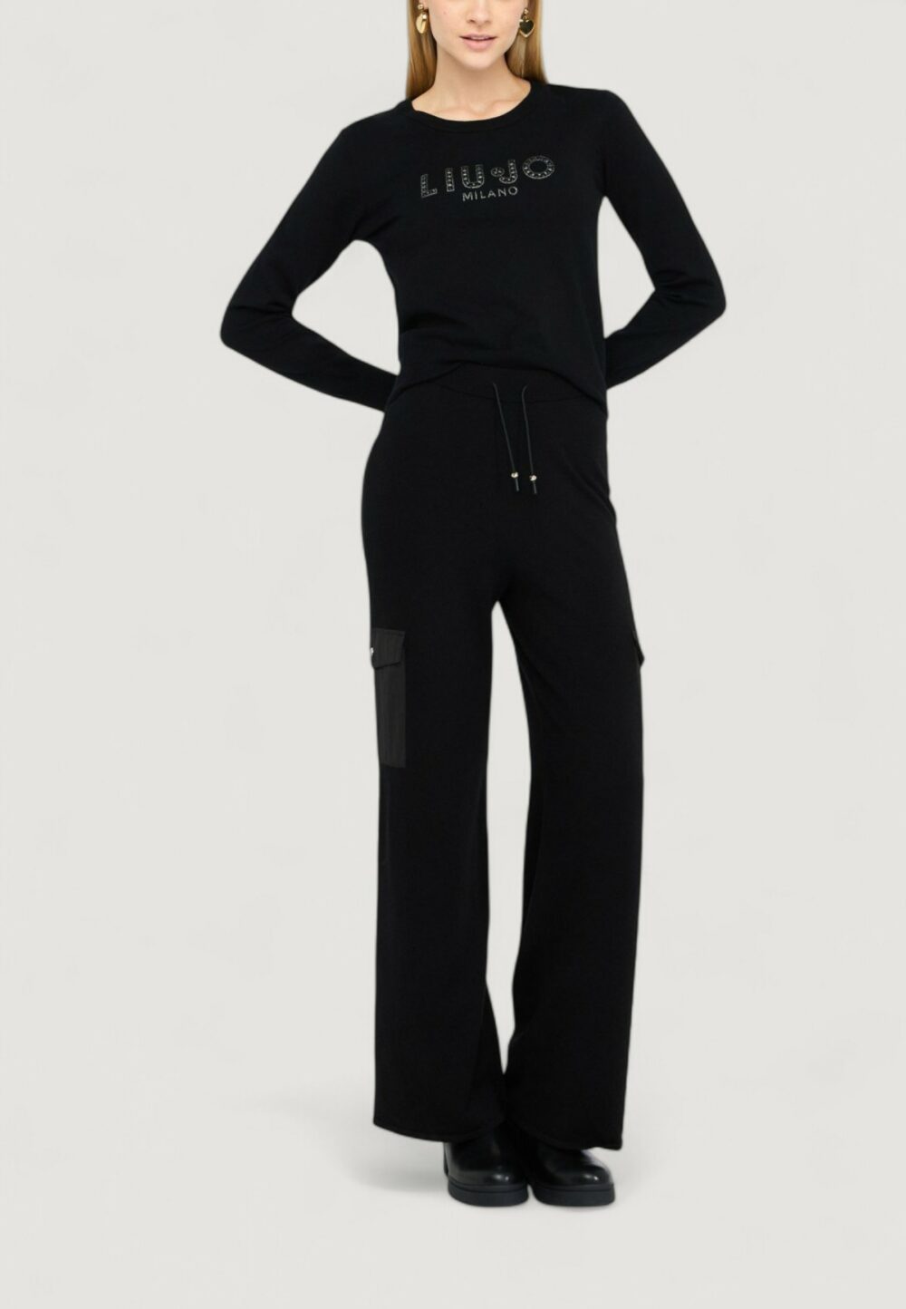 Maglia Liu-Jo ECS MAGLIA CHIUSA M/L Nero - Foto 3