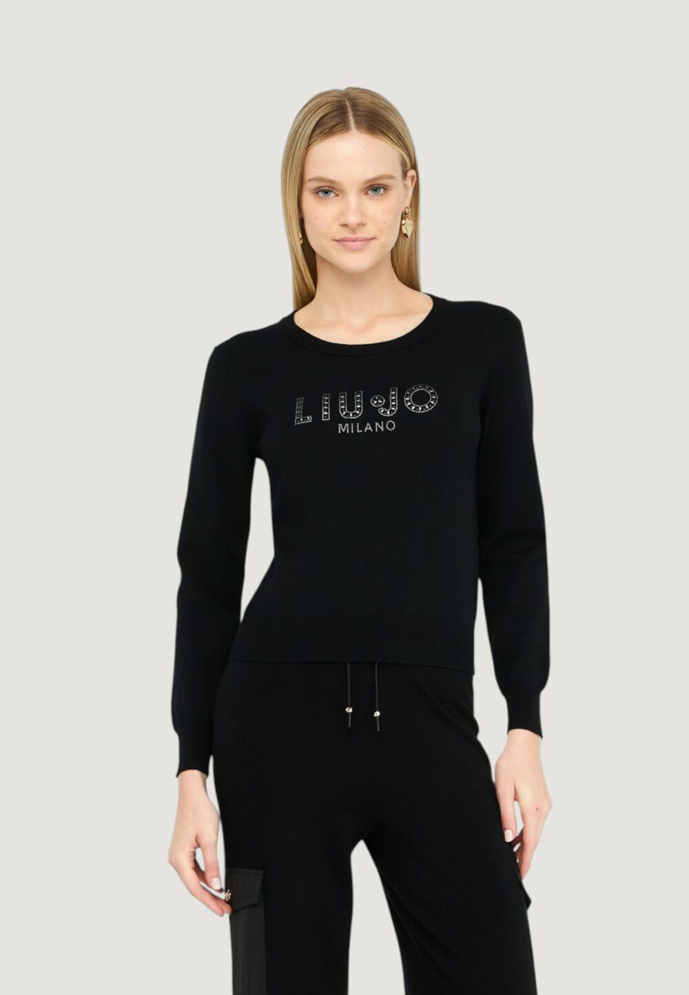Maglia Liu-Jo ECS MAGLIA CHIUSA M/L Nero - Foto 5