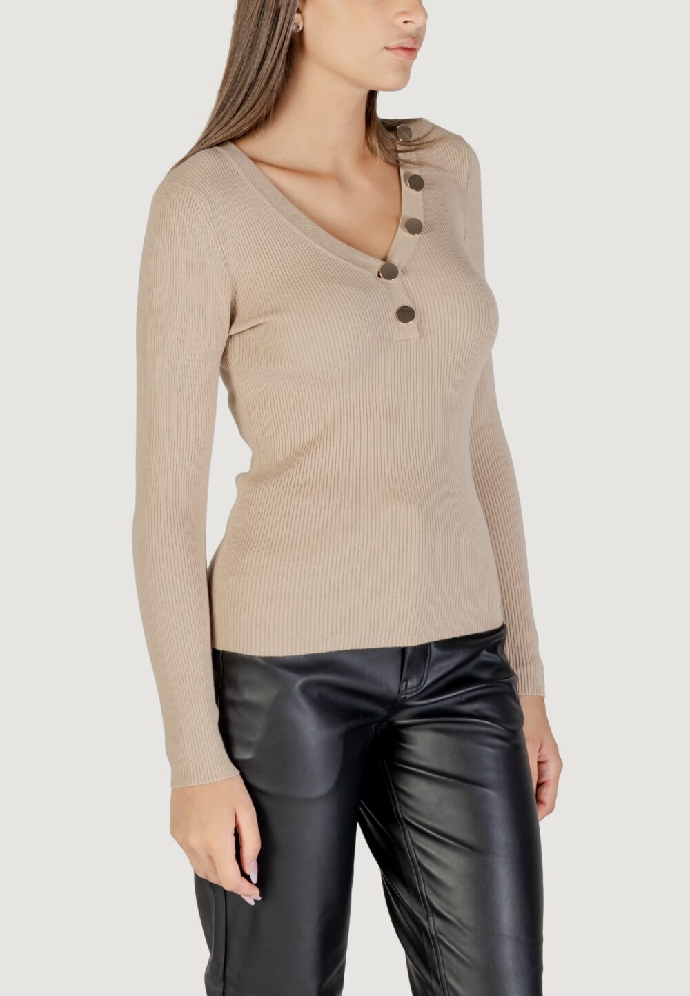 Maglia Morgan De Toi  Beige - Foto 3