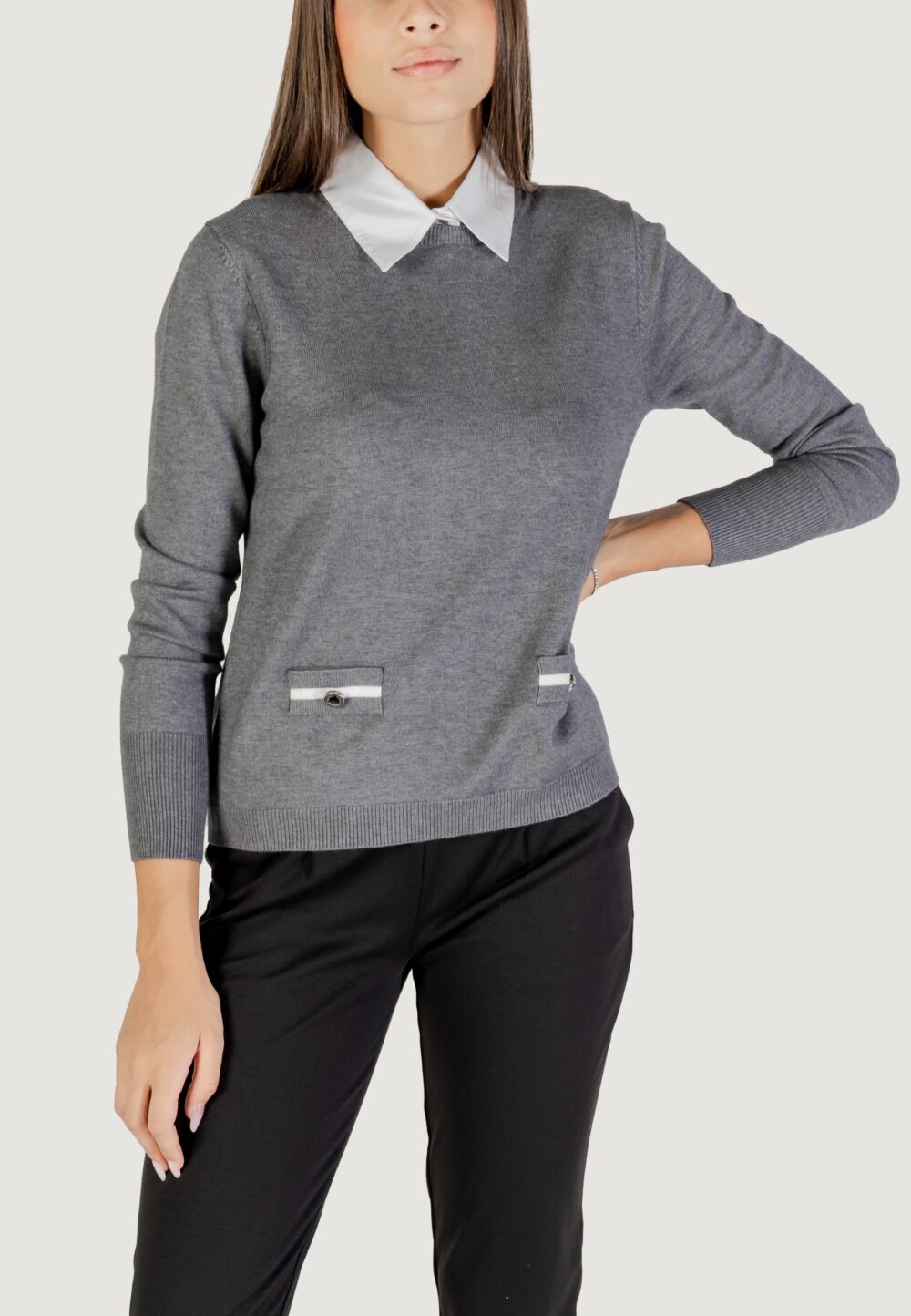 Maglia Morgan De Toi  Grigio - Foto 1