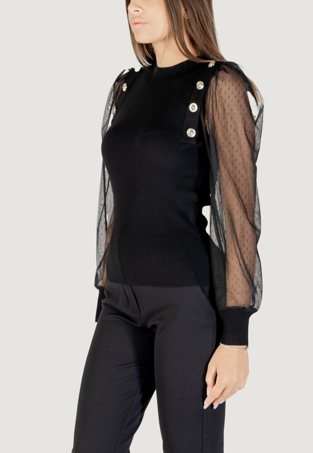 Maglia Morgan De Toi  Nero - Foto 3