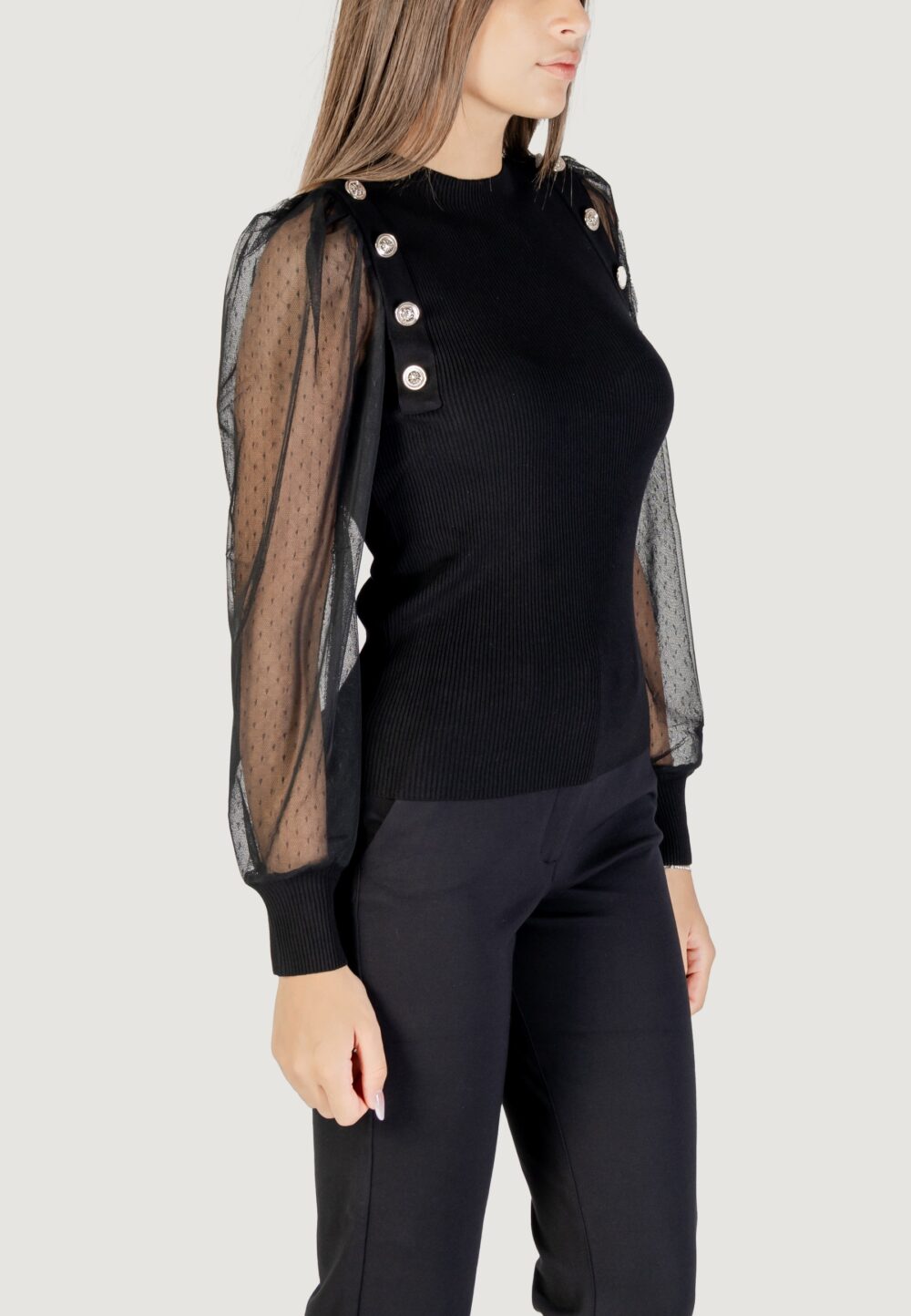 Maglia Morgan De Toi  Nero - Foto 4