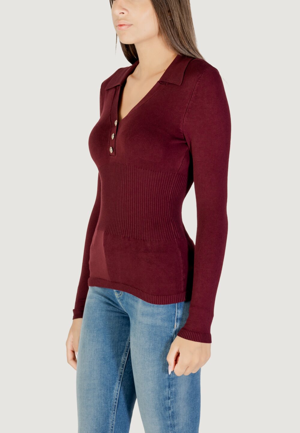 Maglia Morgan De Toi  Prugna - Foto 4