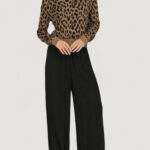 Maglia Only ONLVIENNA LS JQ LEO O-NECK CC KNT Beige scuro - Foto 2