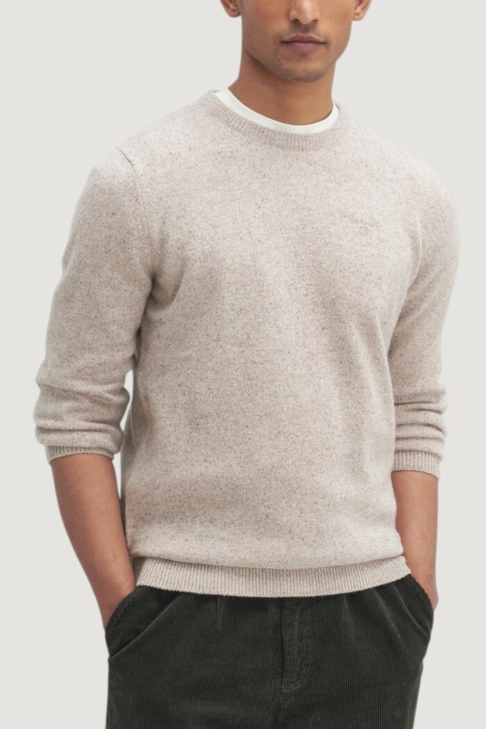 Maglia Barbour ESSENTIAL TISBURY CREW Beige chiaro