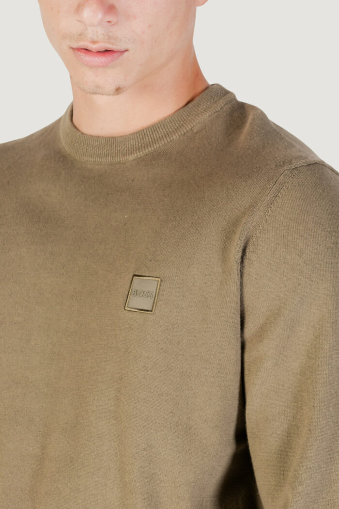 Maglione Boss Kanovano_S 10265856 01 Verde Oliva – 50527583