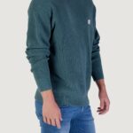 Maglione Calvin Klein Jeans LS EZ COTTON WAFFLE Petrolio - Foto 2