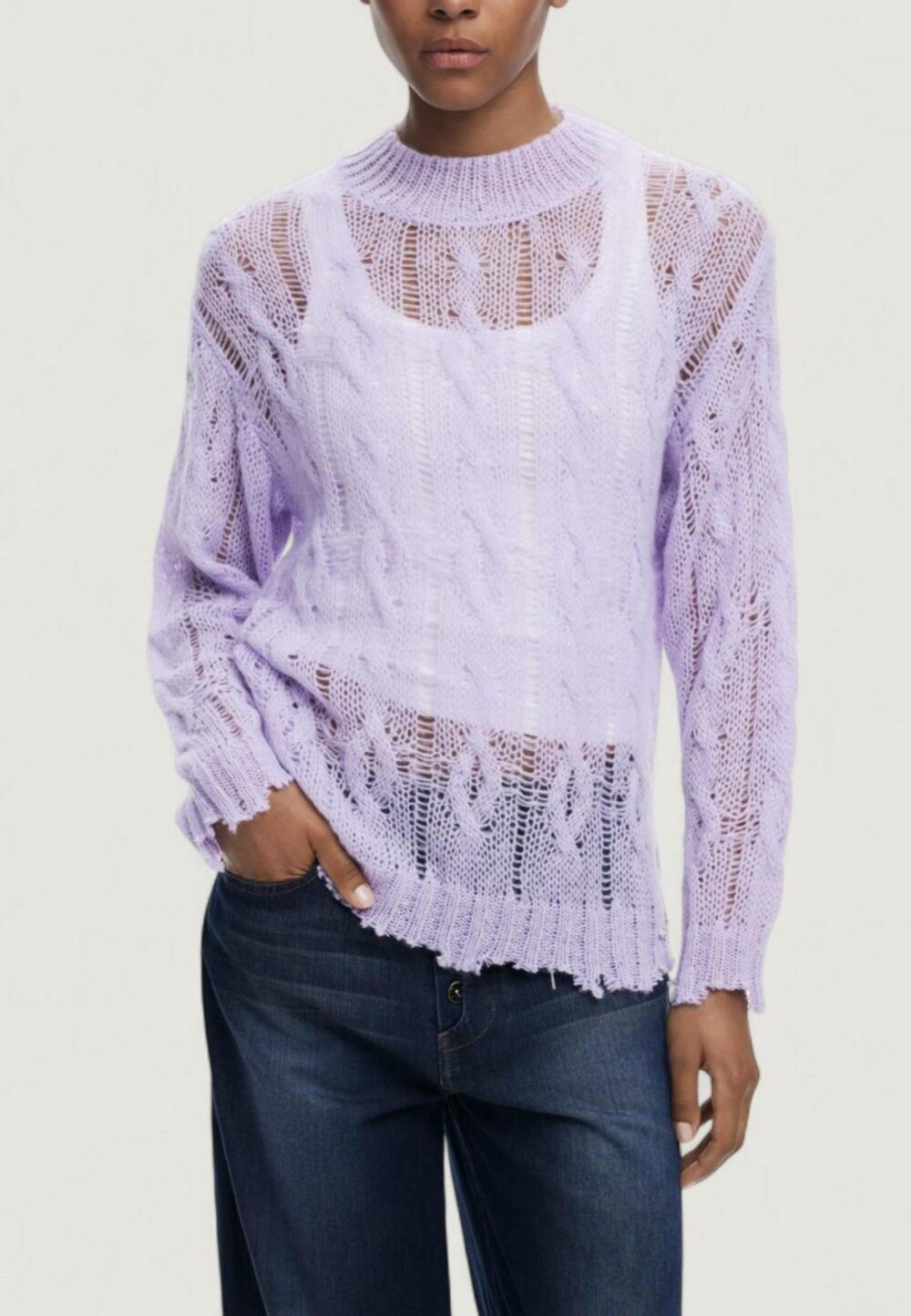 Maglione Desigual JERS_HELSINKI Lilla - Foto 1