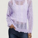 Maglione Desigual JERS_HELSINKI Lilla - Foto 1