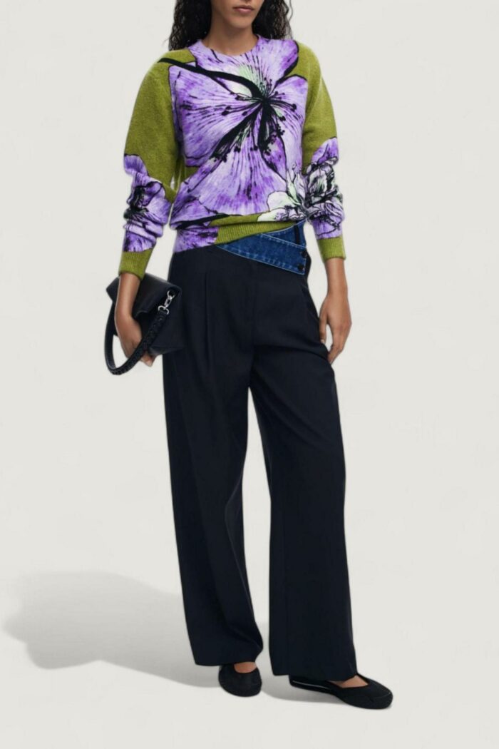 Maglione Desigual JERS_ORQUIDEA_LACROIX Lilla – 25WWJF42