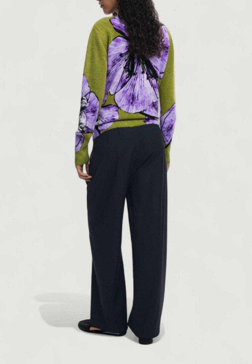 Maglione Desigual JERS_ORQUIDEA_LACROIX Lilla - Foto 3
