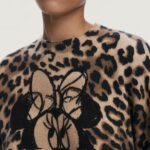 Maglione Desigual JERS_MINNIE Marrone - Foto 5