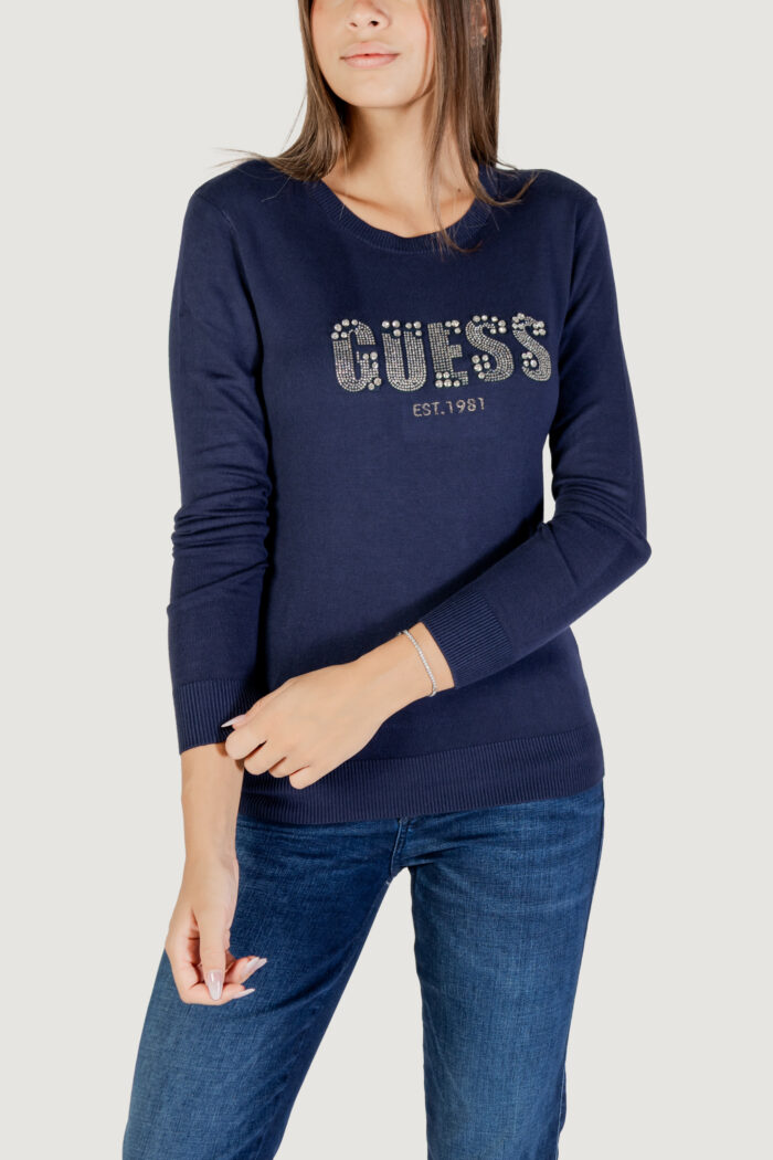 Maglione Guess LS CN REYNA LOGO SWTR Blu – W5BR40 Z2NQ2