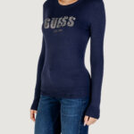 Maglione Guess LS CN REYNA LOGO SWTR Blu - Foto 4