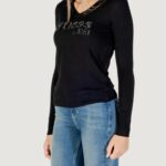 Maglione Guess LS VN SAYLOR LOGO SWTR Nero - Foto 4