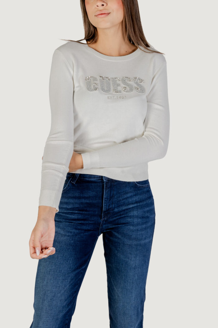 Maglione Guess LS CN REYNA LOGO SWTR Panna – W5BR40 Z2NQ2