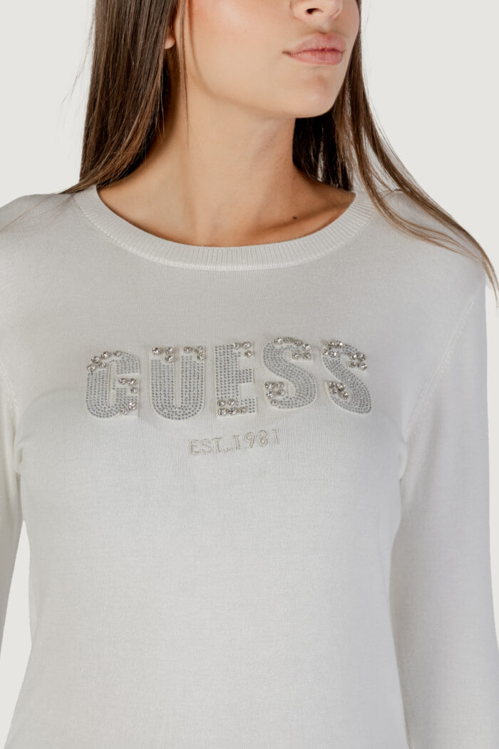 Maglione Guess LS CN REYNA LOGO SWTR Panna – W5BR40 Z2NQ2