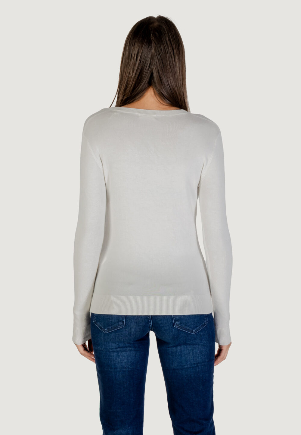 Maglione Guess LS CN REYNA LOGO SWTR Panna - Foto 5