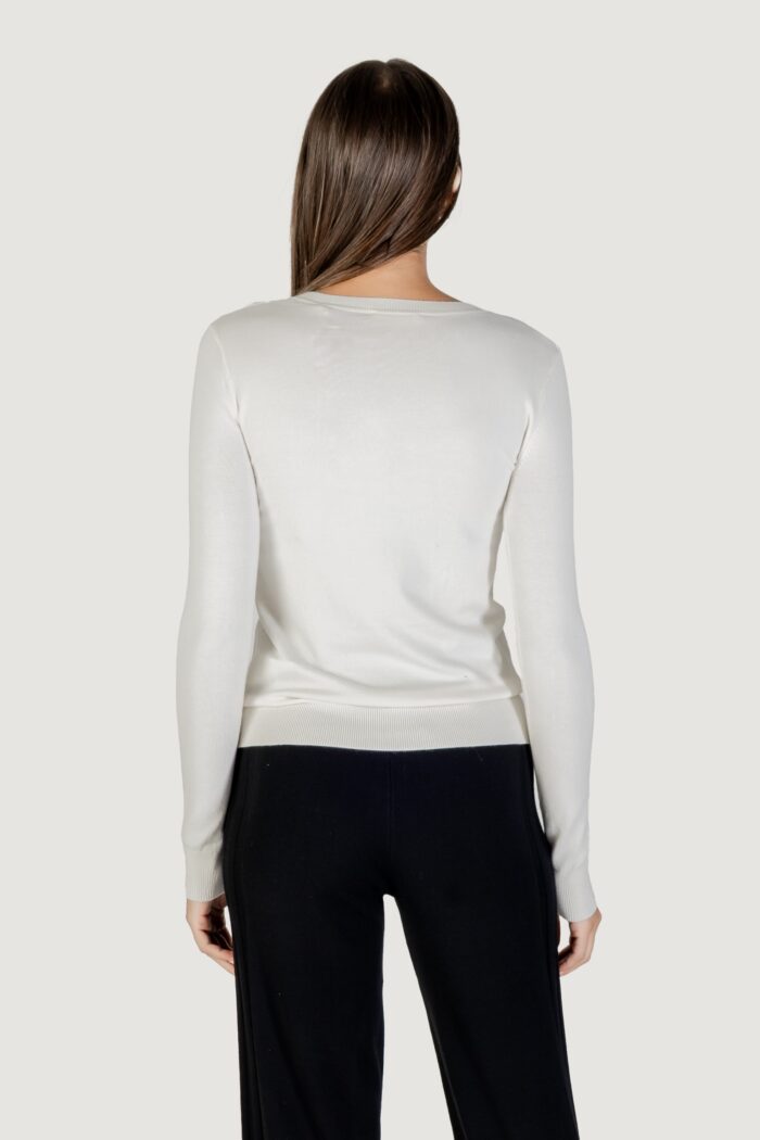Maglione Guess LS VN SAYLOR LOGO SWTR Panna