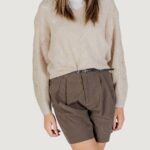 Maglione Jacqueline de Yong JDYBADUT L/S V-NECK STRUC GLITT PULL KNT Beige chiaro - Foto 1