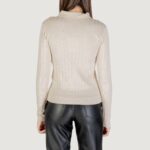 Maglione Jacqueline de Yong Jdykate L/S Polo Pullover Knt Beige chiaro - Foto 4