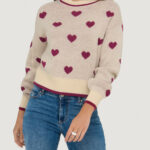 Maglione Jacqueline de Yong Jdyromance L/S Jacq. Pullover Knt Noos Beige chiaro - Foto 1