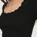 Maglione Jacqueline de Yong Jdynanna Scallop L/S U-Neck Pullover Knt Nero - Foto 4
