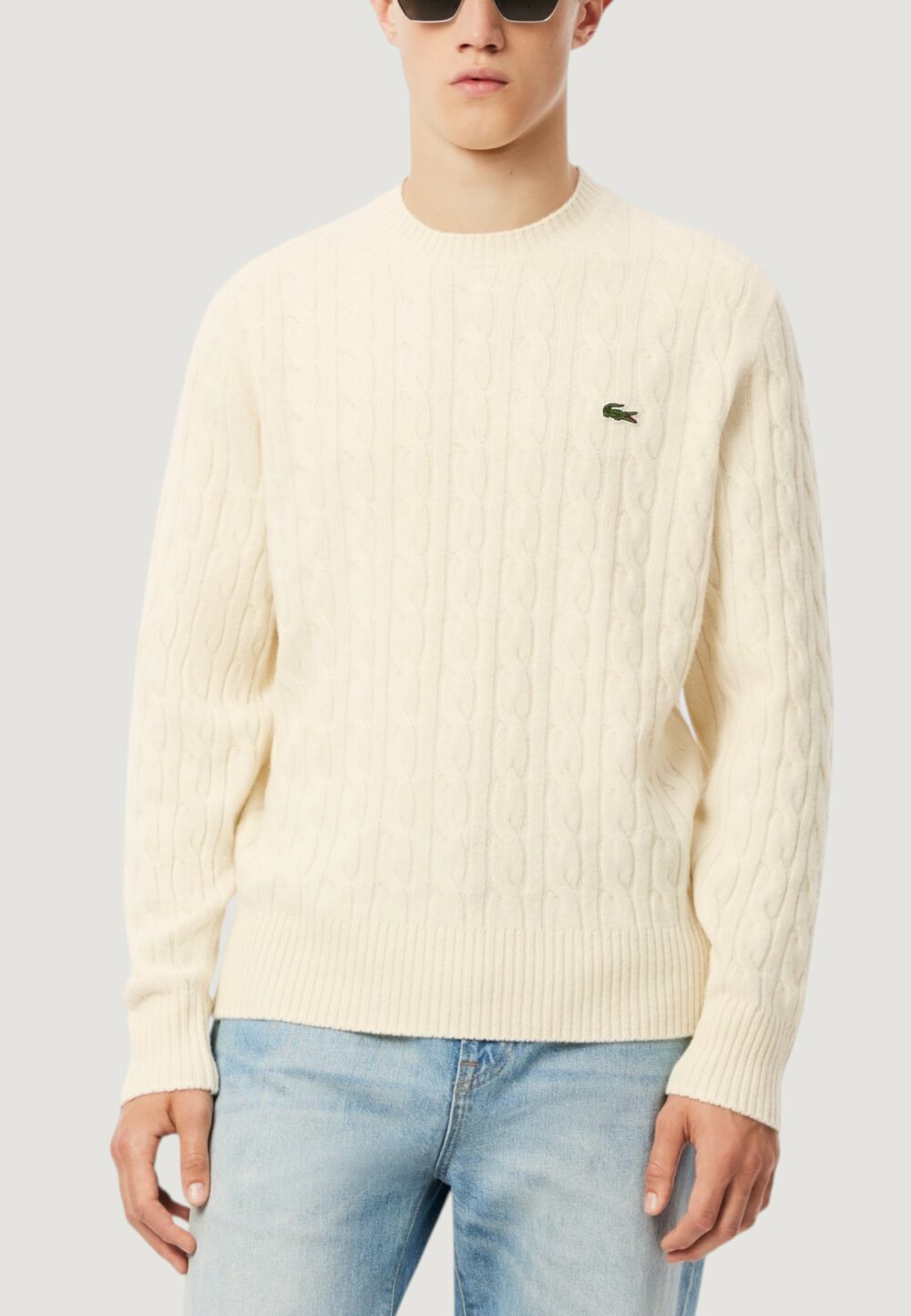 Maglione LACOSTE  Panna - Foto 1