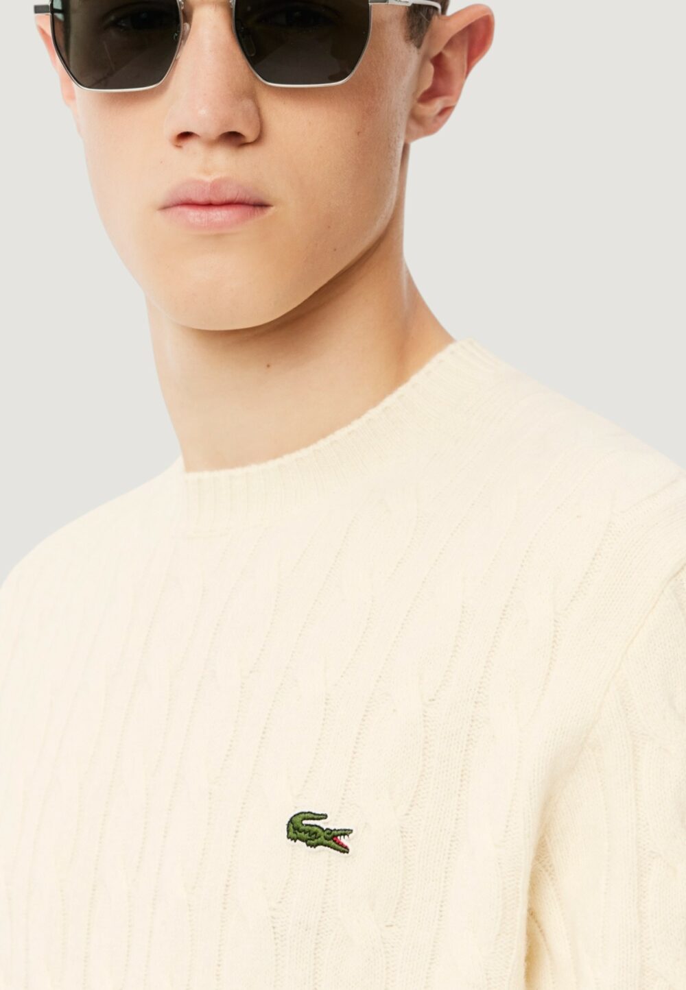 Maglione LACOSTE  Panna - Foto 2