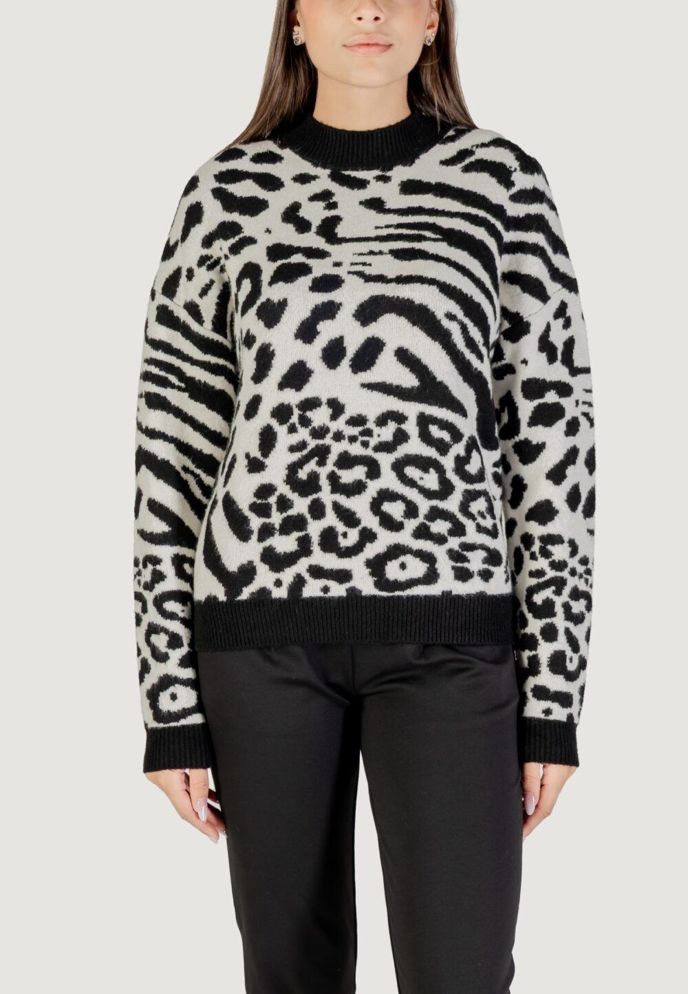 Maglione Morgan De Toi  Bianco - Nero - Foto 1