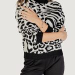 Maglione Morgan De Toi  Bianco - Nero - Foto 2