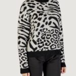 Maglione Morgan De Toi  Bianco - Nero - Foto 3