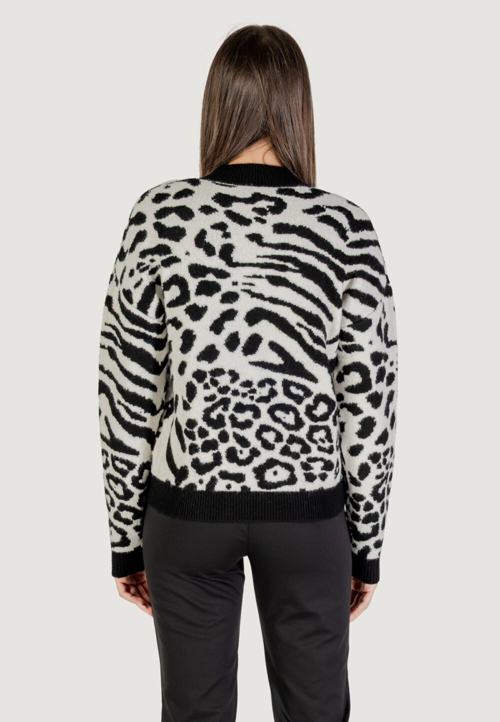 Maglione Morgan De Toi  Bianco - Nero - Foto 5