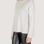 Maglione Only ONLPETRA LS LOOSE O-NECK CC KNT Bianco - Foto 3