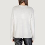 Maglione Only ONLPETRA LS LOOSE O-NECK CC KNT Bianco - Foto 4