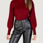 Maglione Only ONLKATIA LIFE L/S HIGHNE PULL KNT NOOS Bordeaux - Foto 1