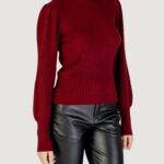 Maglione Only ONLKATIA LIFE L/S HIGHNE PULL KNT NOOS Bordeaux - Foto 3