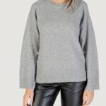 Maglione Only ONLRENE LIFE LS BUTTON O-NECK CC KNT Grigio Chiaro - Foto 1