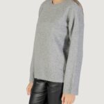 Maglione Only ONLRENE LIFE LS BUTTON O-NECK CC KNT Grigio Chiaro - Foto 5