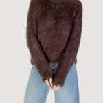 Maglione Only ONLLULU LS RIB HIGHNECK CC KNT Marrone - Foto 1
