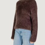 Maglione Only ONLLULU LS RIB HIGHNECK CC KNT Marrone - Foto 2