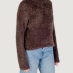 Maglione Only ONLLULU LS RIB HIGHNECK CC KNT Marrone - Foto 3