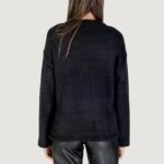 Maglione Only ONLPETRA LS LOOSE O-NECK CC KNT Nero - Foto 4